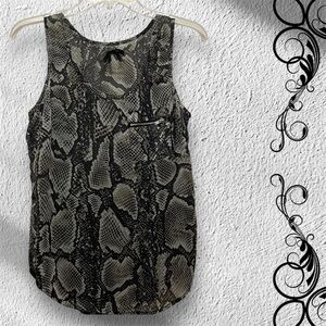 Snake Print Sleeveless Top